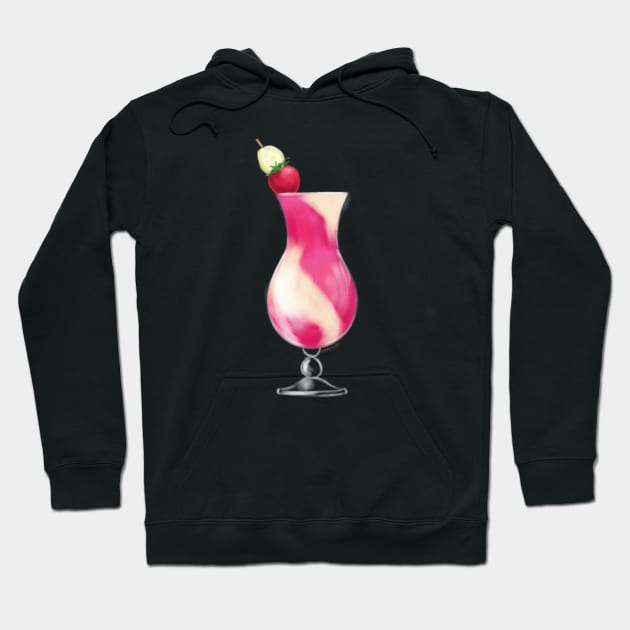 Frosty Strawberry Banana Daiquiri Hoodie by Star Sandwich